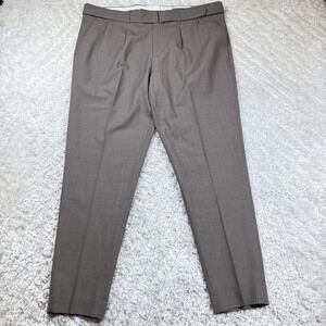 Express Pants Men 34x32 Dress Pleated Belted Work Preppy Old Money Quiet Luxury